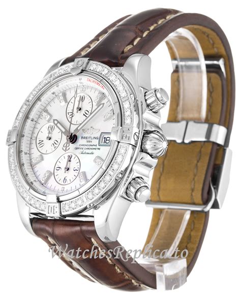 breitling a13356 mother of pearl